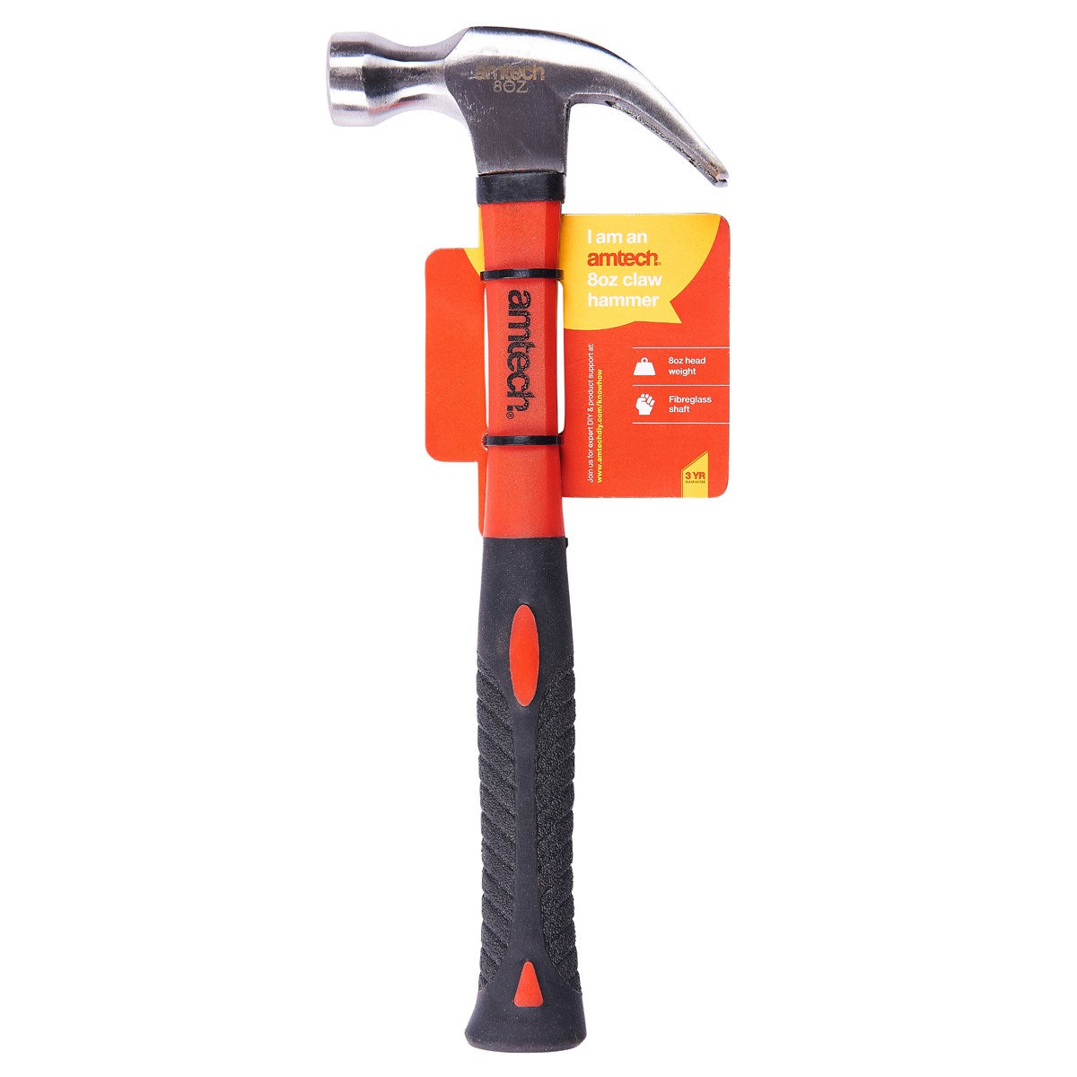 8oz claw hammer – fibreglass shaft