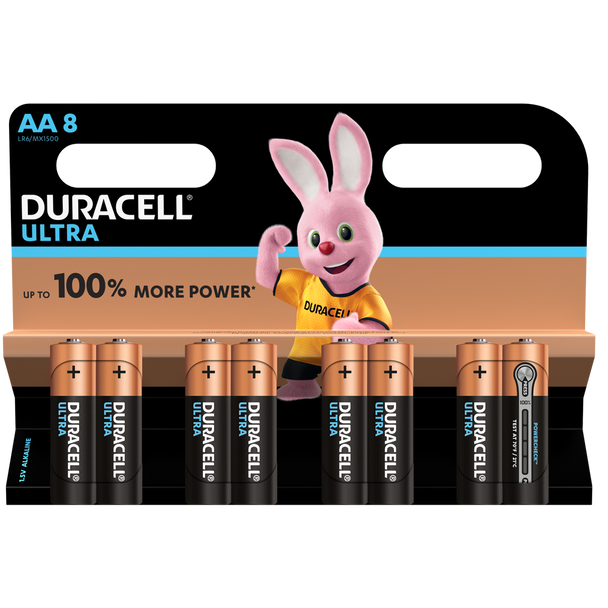 Duracell Ultra AA LR6 Batteries | 8 Pack