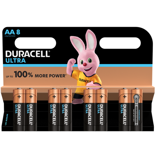 Duracell Ultra AA LR6 Batteries | 8 Pack