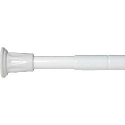 Croydex Shower Curtain Telescopic Rod 8" 6' White