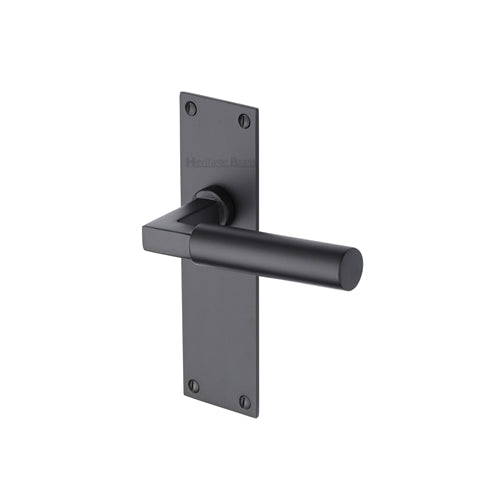 Bauhaus Door Handle on Plate (Lever Latch)