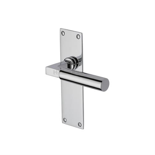 Bauhaus Door Handle on Plate (Lever Latch)