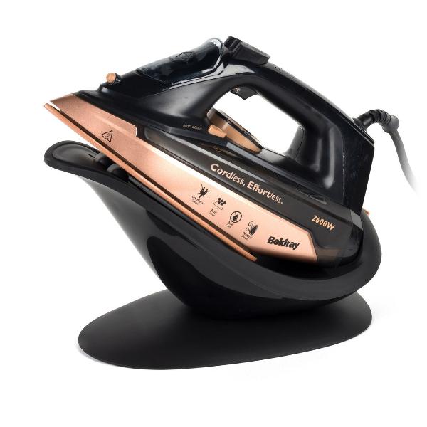 Beldray 2-in-1 Cordless Steam Iron & Stand - Rose Gold