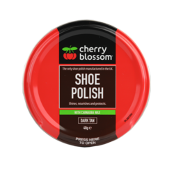 Cherry Blossom Shoe Polish Dark Tan 40g