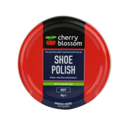 Cherry Blossom Shoe Polish Navy 40g