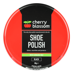 Cherry Blossom Shoe Polish Black 80g