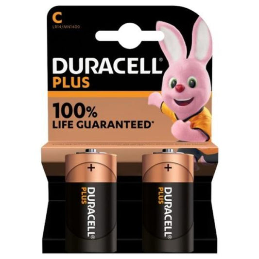 DuracellPlus C Batteries Pack of 2 (CH292)