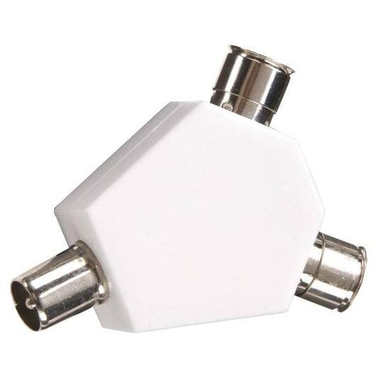 Status Twin TV/FM Aerial Coaxial Splitter