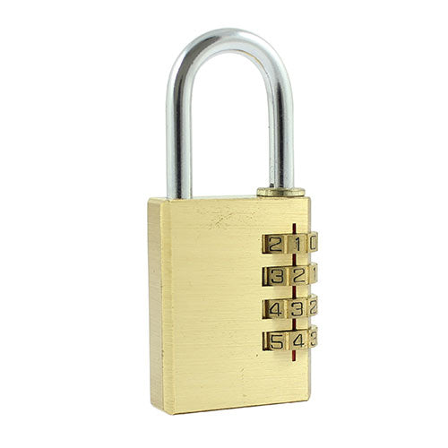 Brass Combi Padlock 21mm