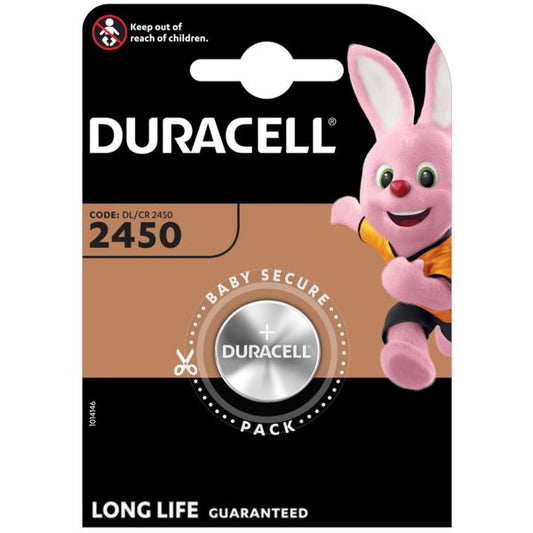 Duracell 3V Coin Cell CR 2450 (1 Pack)