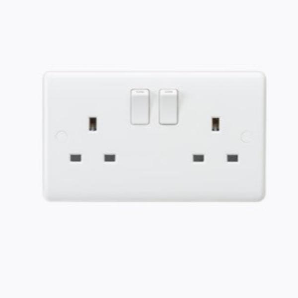 13A 2G DP Switched Socket with Twin Earths - ASTA Approved