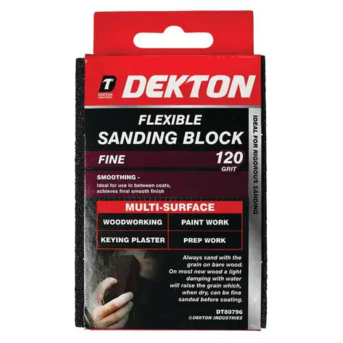 DEKTON FLEXIBLE SANDING BLOCK - FINE - 120 GR, DT80796