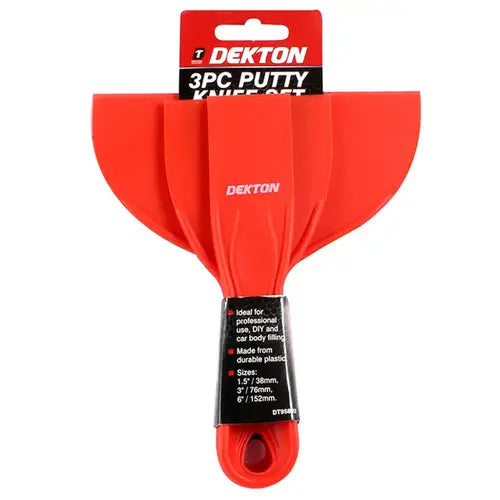 3PC PLASTIC PUTTY KNIFE, DT95892