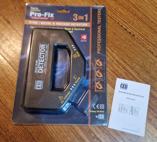 Pro-fix 3 In 1 Detector Stud / Metal & Voltage Detecter