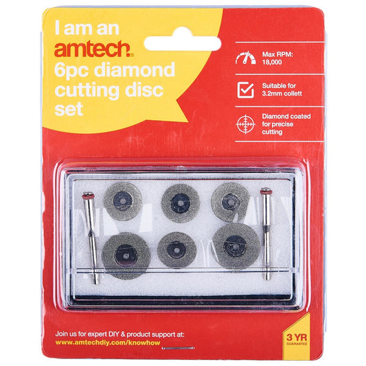 6pc diamond cutting disc set