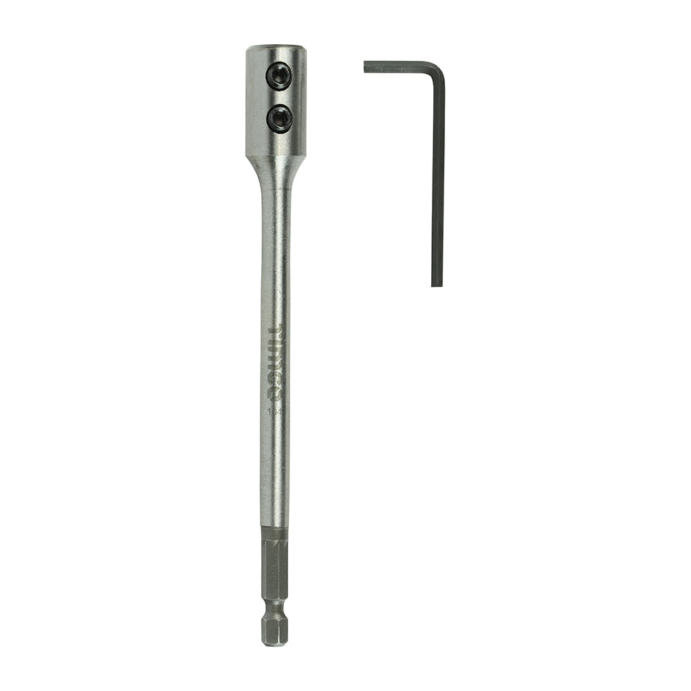 1/4" Flat Wood Bit Extension Rod 150mm