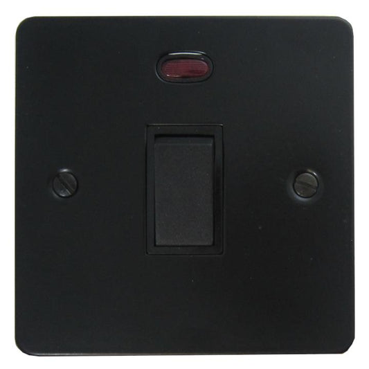 Flat Black 20 Amp DP Switch with Neon - G+H FFB26B
