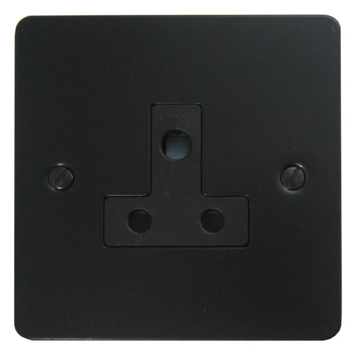 Flat Black 5 Amp 3 Pin Socket - G+H FFB59B