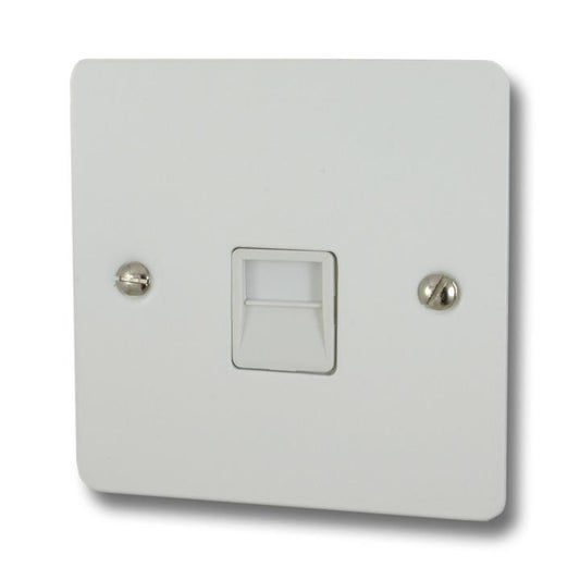 Flat White Telephone Socket (Master) - G+H FW33W