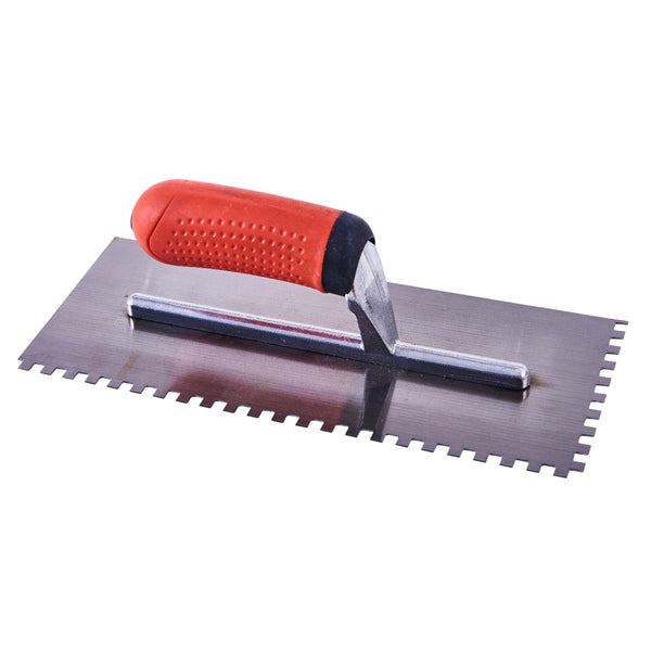 Amtech 11” notched 6x6mm float trowel with soft grip handle G1611