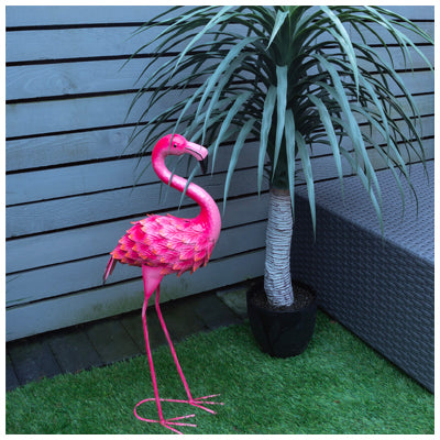 St Helens Home and Garden Metal Flamingo Garden Ornament 61cm Height