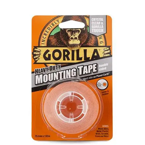 Gorilla Tape 1.5m Mounting Tape Clear