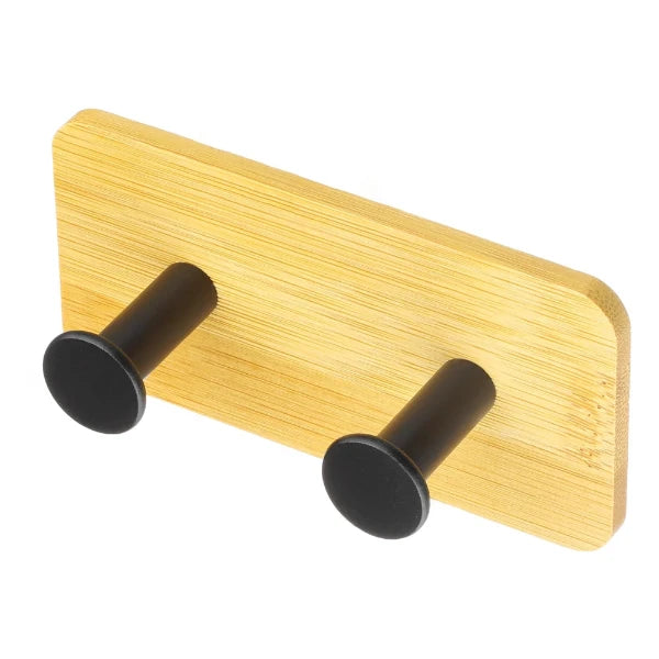 2 Hook Bamboo Hat & Coat Rack HC225