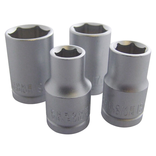 4pc 1/2″ drive socket set