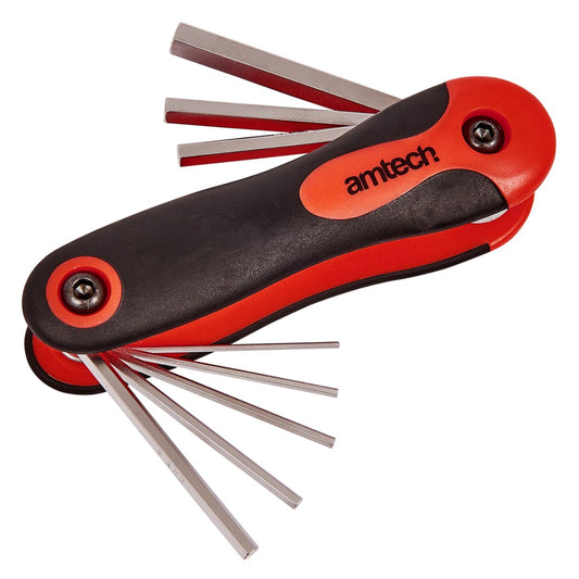 8pc folding hex key set