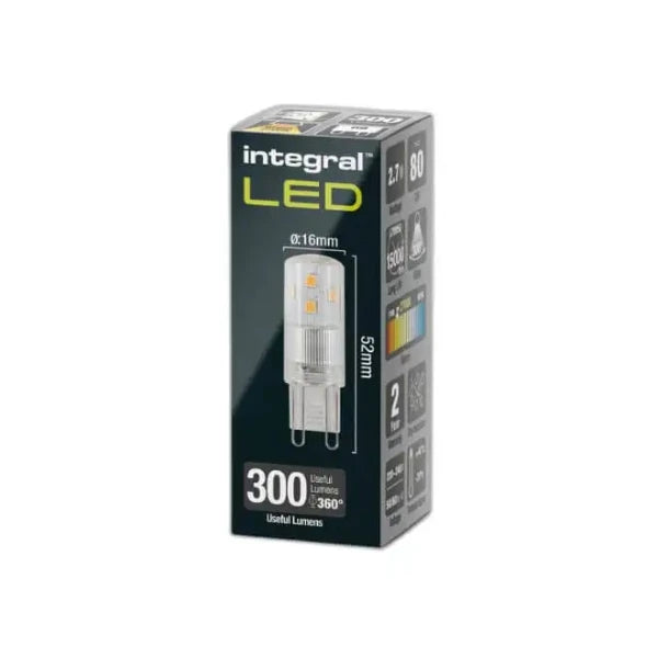 Integral Lamp LED G9 Dimmable 300 Degree Beam - ILG9DC011