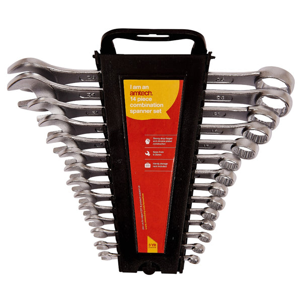 Amtech K0500 14 Piece Combination Spanner Set