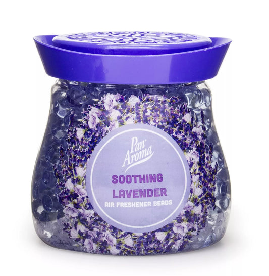 Pan Aroma Air Freshner Beads 280g Soothing Lavender Home Car Fragrance Bathroom
