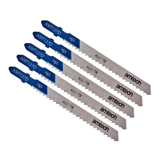 5pc aluminium jigsaw blade set (amt127d)