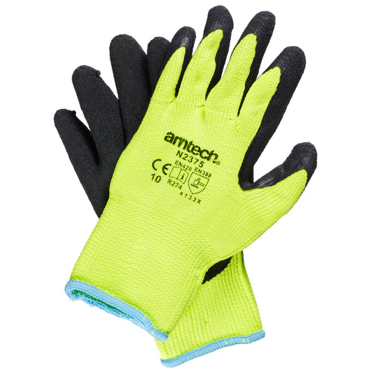 heavy duty thermal latex palm coated gloves XL