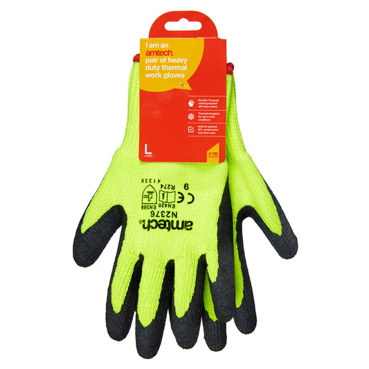 heavy duty thermal work gloves size 9 (Large)