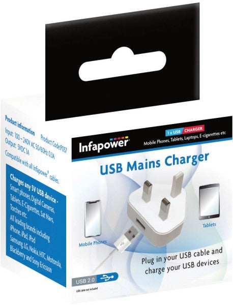 Infapower P057 USB Mains Charger