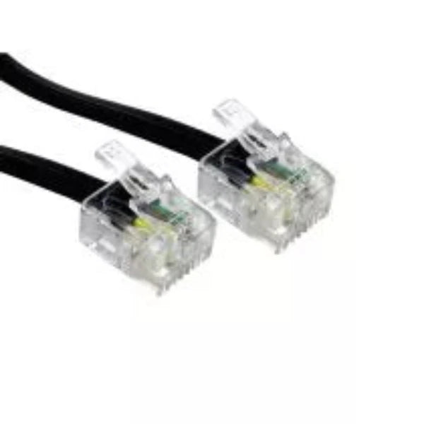 10m ADSL Broadband cable - RJ11 to RJ11 -Black