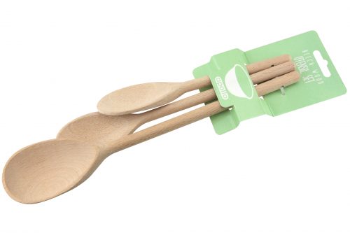 30cm Beech Spoon Set 8", 10", 12"