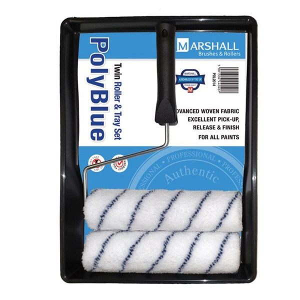 Marshall PolyBlue Twin Roller & Tray Set - 9"