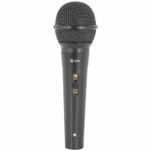 QTX DM11B Black Dynamic Switched Microphone + 3 Metre Mic Jack Lead 173.853