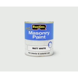 Rustins Masonry Paint White 250ml