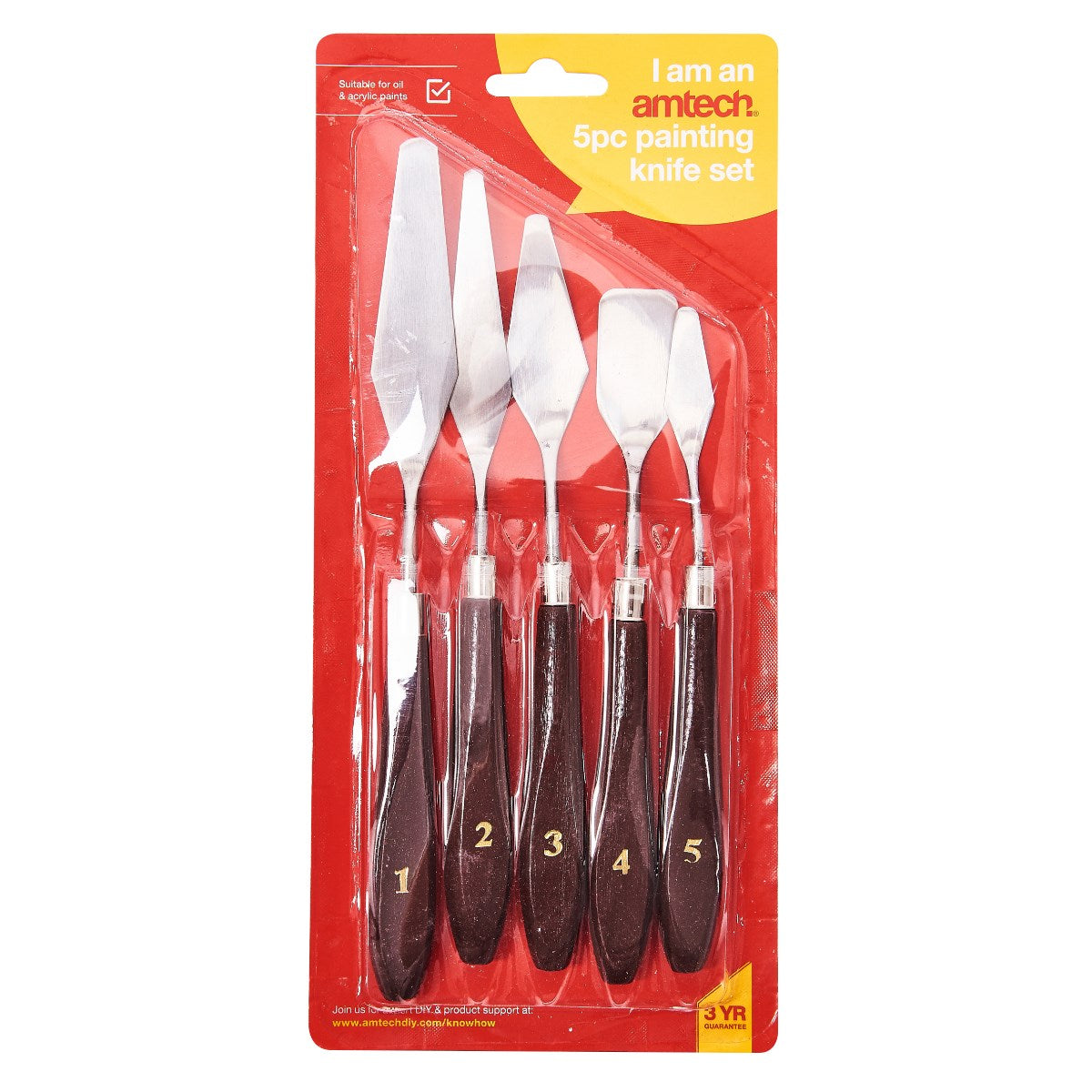 5pc painting knife set