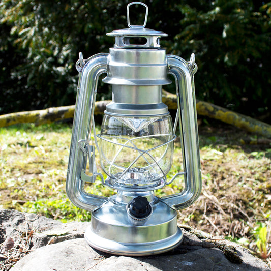 15 LED hurricane lamp (silver)
