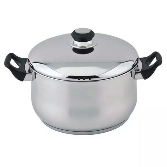 Steelex ST9710 Heavy Gauge Stainless Steel Casserole 20cm Induction suitable