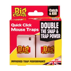 Big Cheese Quick Click Mouse Traps - 2 Pack-STV147