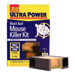 The Big Cheese Ultra Power Block Bait Mouse Killer Kit