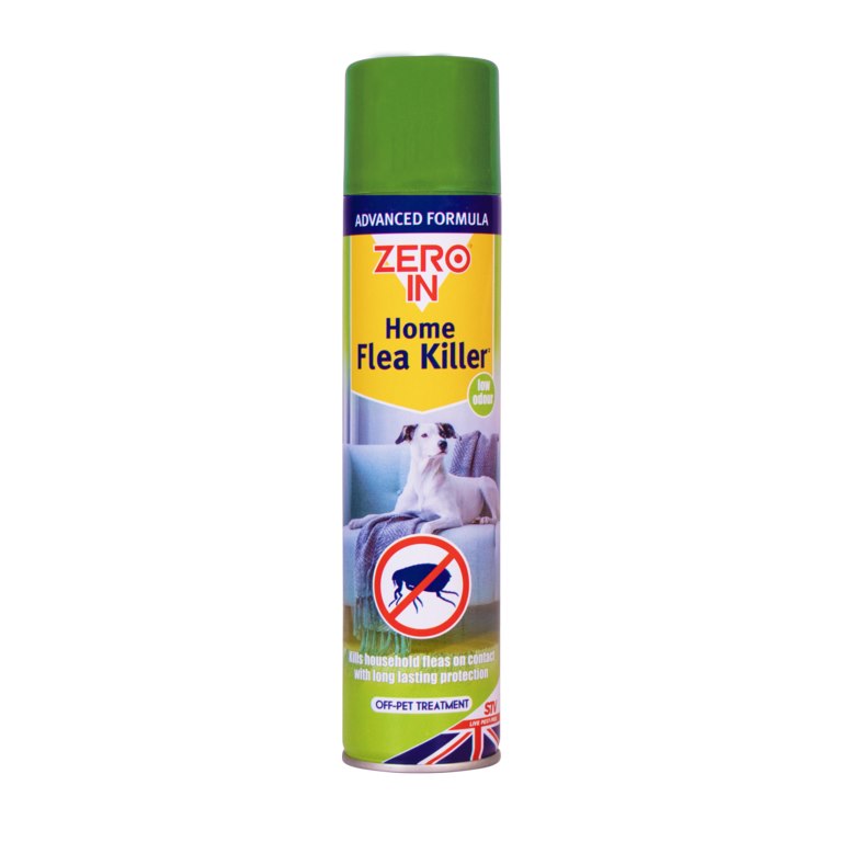 Zero In NEW Advanced Formula Home Flea Killer Aerosol Spray 300ml