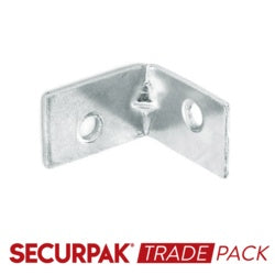 Securpak Trade Pack Corner Brace Zinc Plated 25mm 20 Pack