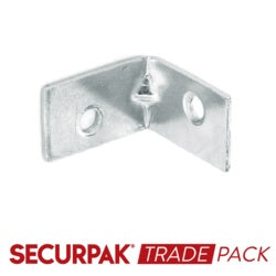 Securpak Trade Pack Corner Brace Zinc Plated 40mm 20 Pack