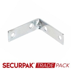 Securpak Trade Pack Corner Brace Zinc Plated 50mm 10 Pack